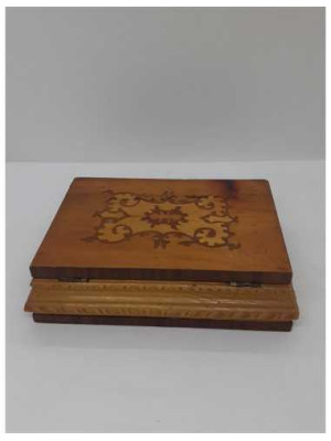 Caseta vintage din lemn pentru bijuterii 2