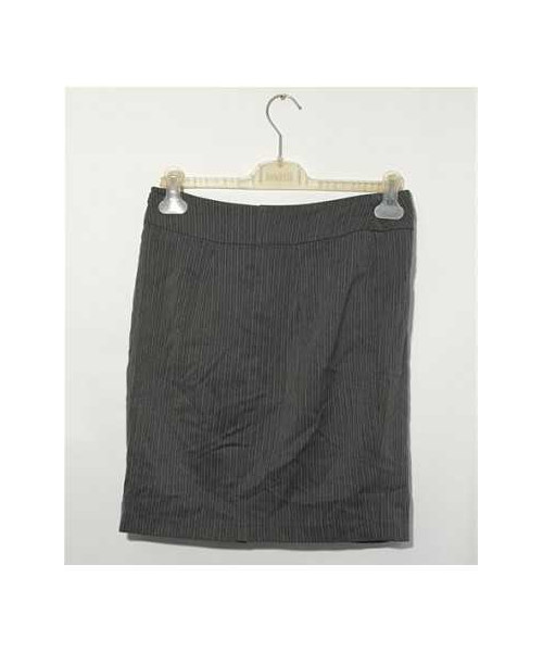 Fusta scurta dama gri cu dungi marimea S