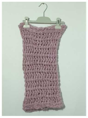 Fular circular dama tricotat culoare mov