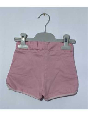 Pantaloni scurti pentru fetite cu dantela alba pe margini marime 2 ani 2