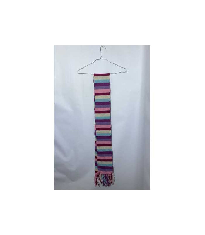Fular multicolor de fetite cu franjuri marime universala