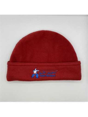 Caciula copii rosie cu scris marime 11 12 ani