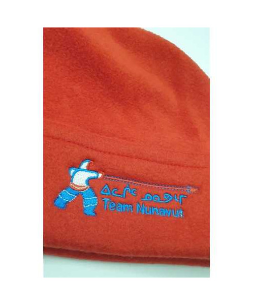 Caciula copii rosie cu scris marime 11 12 ani