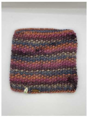 Caciula copii tricotata multicolora hand made marime 11 12 ani