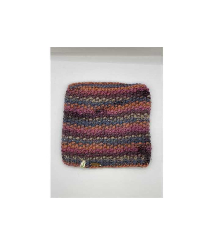 Caciula copii tricotata multicolora hand made marime 11 12 ani