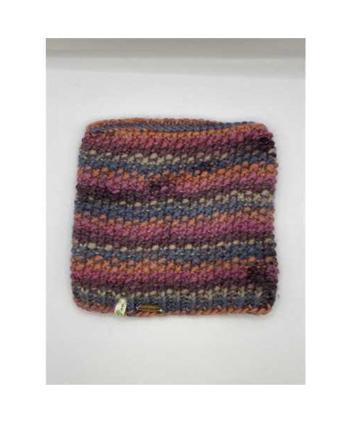 Caciula copii tricotata multicolora hand made marime 11 12 ani