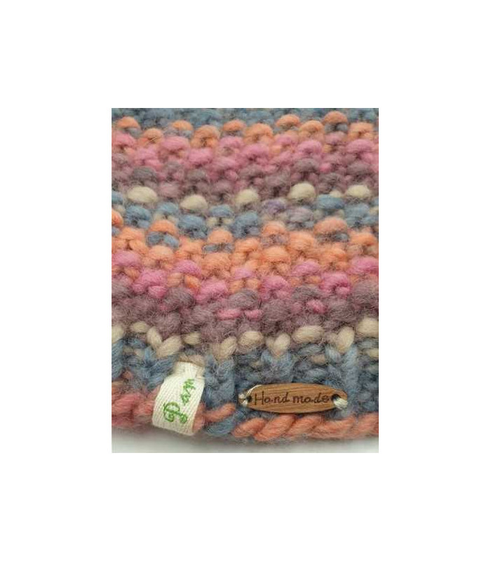 Caciula copii tricotata multicolora hand made marime 11 12 ani