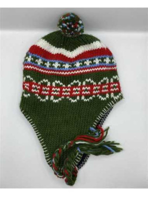 Caciulita copii tricotata cu urechiuse marime 7 8 ani