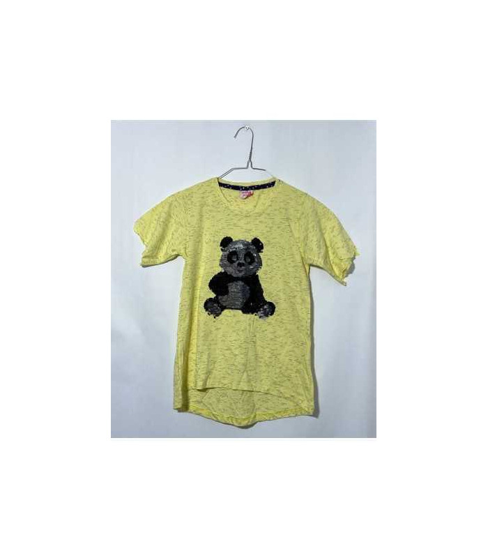 Tricou copii cu panda mai lung in spate Welve marime 10 11 ani