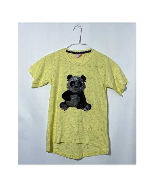 Tricou copii cu panda mai lung in spate Welve marime 10 11 ani