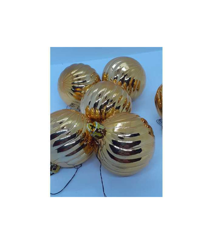 Set 6 globuri pentru Craciun culoare auriu