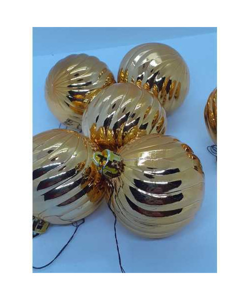 Set 6 globuri pentru Craciun culoare auriu