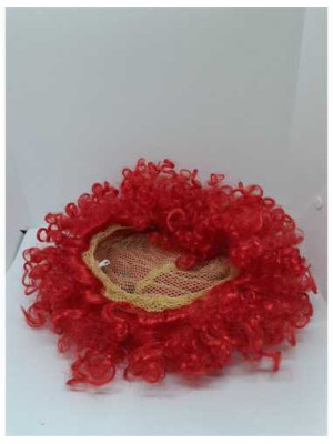 Peruca carnaval culoare rosu Clown 2