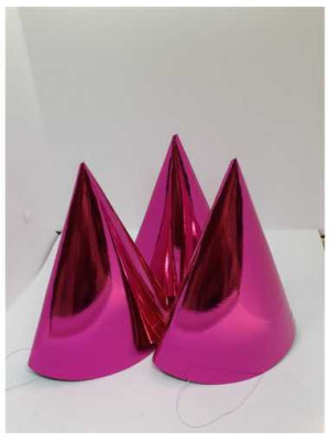 Set 3 coifuri pentru petrecere copii culoare roz