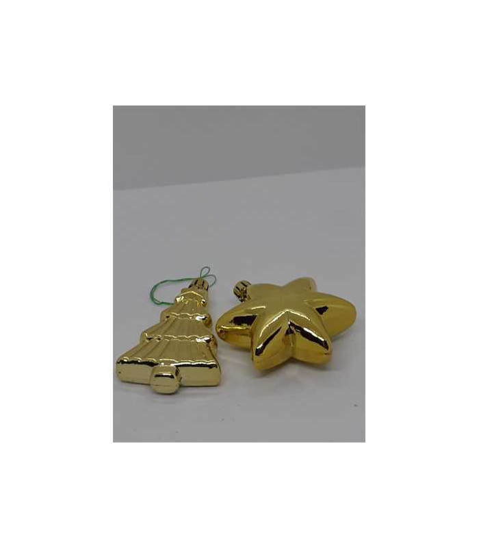 Set doua globuri pentru Craciun model bradut si stea