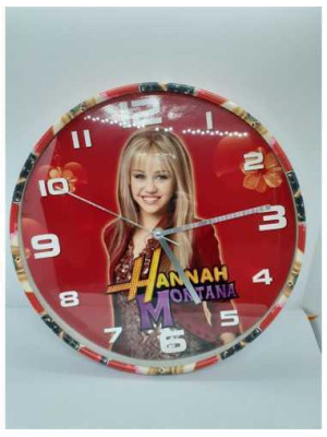 Ceas rotund pentru perete cu Hannah Montana