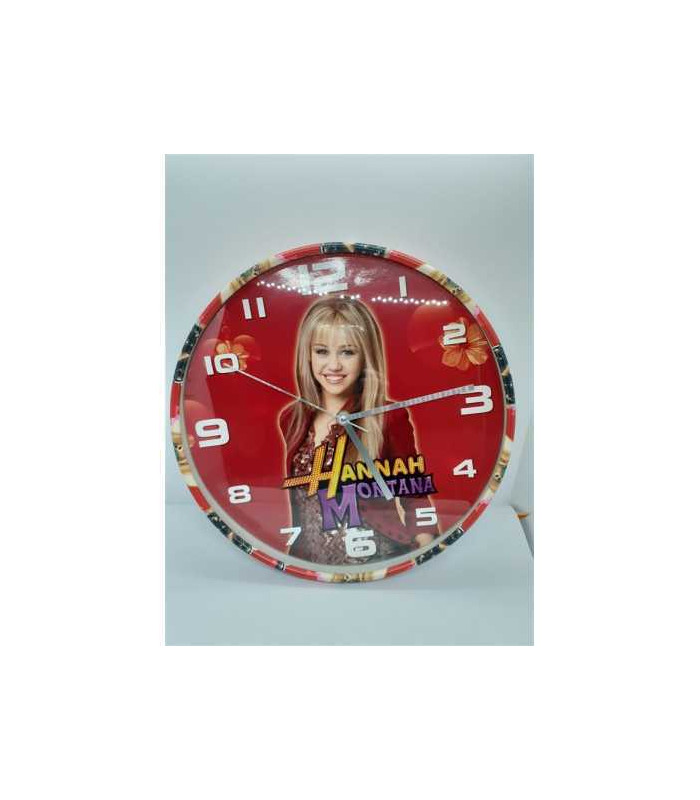 Ceas rotund pentru perete cu Hannah Montana