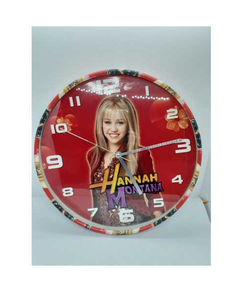 Ceas rotund pentru perete cu Hannah Montana
