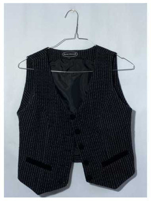 Vestuta baietei cu dungi si buzunare Daeon Emerald