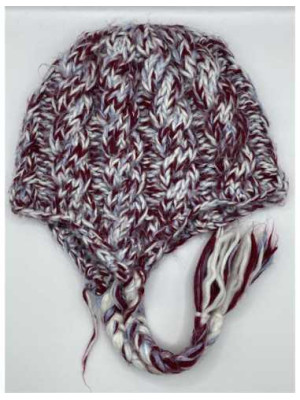 Caciula copii tricotata cu snururi Basic marime 3 4 ani