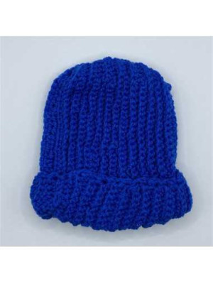 Caciula bebelusi tricotata albastra marime 11 12 luni