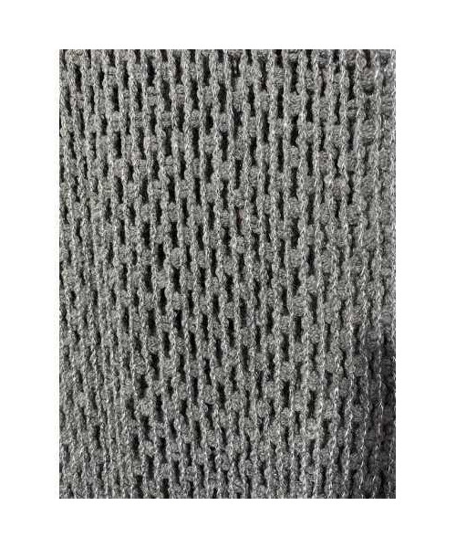 Fular tricotat dama cu franjuri culoare gri