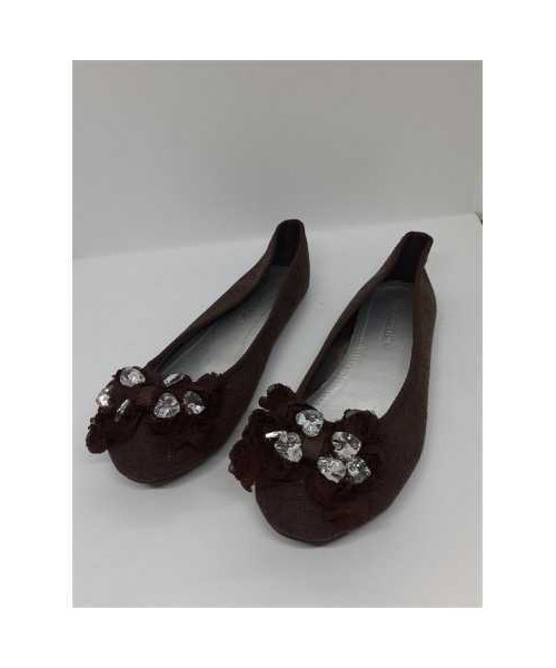 Balerini dama accesorizati cu fundita si inimioare Eponge marime 36