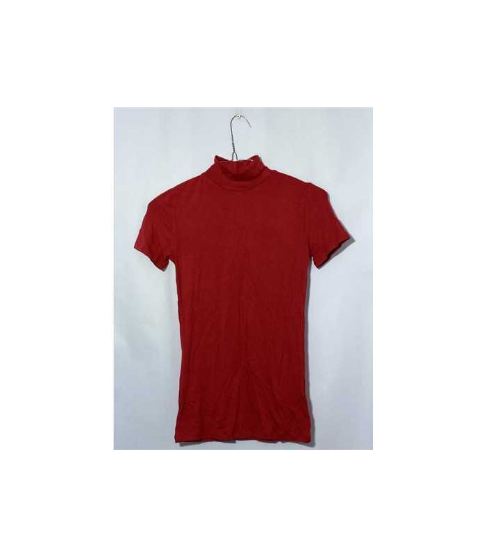 Helanca fetite rosie cu maneca scurta HDM marimea 11 12 ani