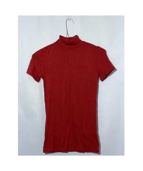 Helanca fetite rosie cu maneca scurta HDM marimea 11 12 ani