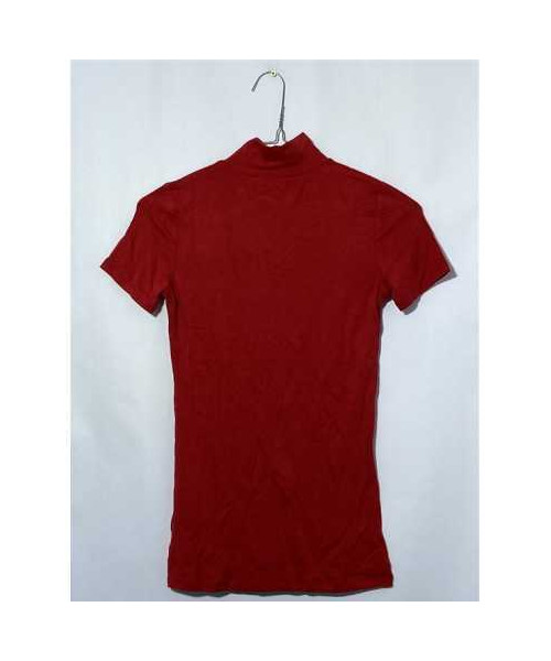 Helanca fetite rosie cu maneca scurta HDM marimea 11 12 ani