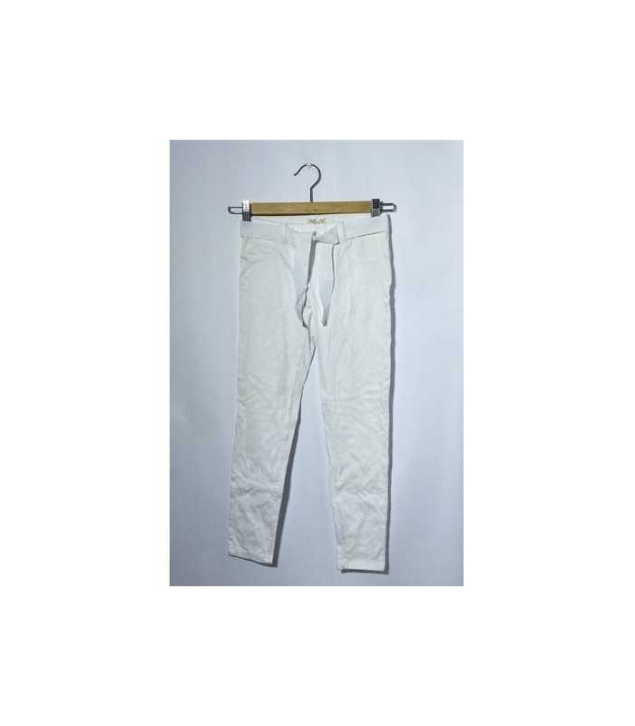 Pantaloni fetite albi cu cordon OVS marimea 8 9 ani