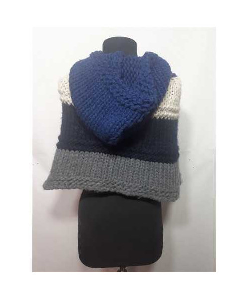 Poncho calduros cu gluga pentru fetite Benetton