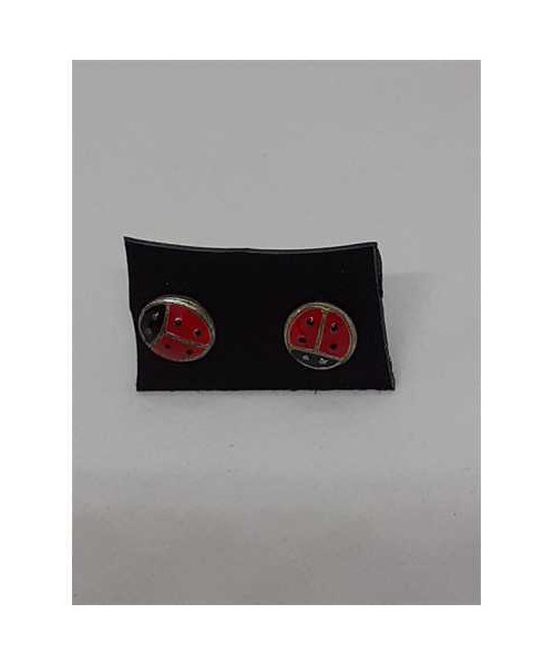 Cercei cu surub model buburuza