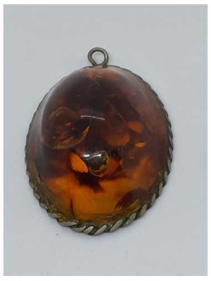 Medalion oval cu floare culoare 