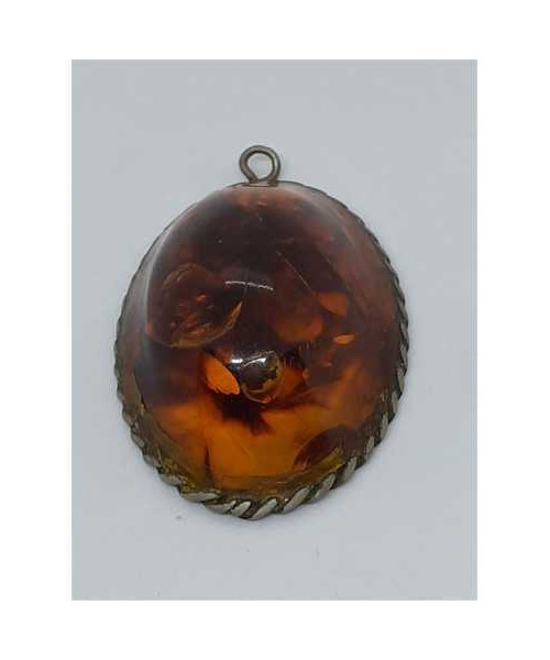 Medalion oval cu floare culoare 