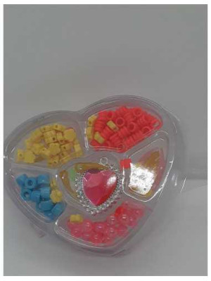 Set cu margelute si medalion pentru realizare bijuterii copii