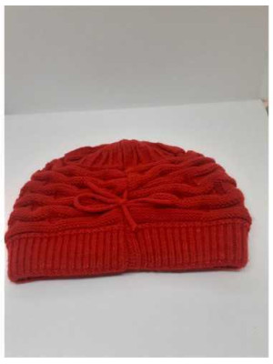 Caciula tricotata cu fundita pentru fetite