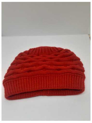 Caciula tricotata cu fundita pentru fetite 2