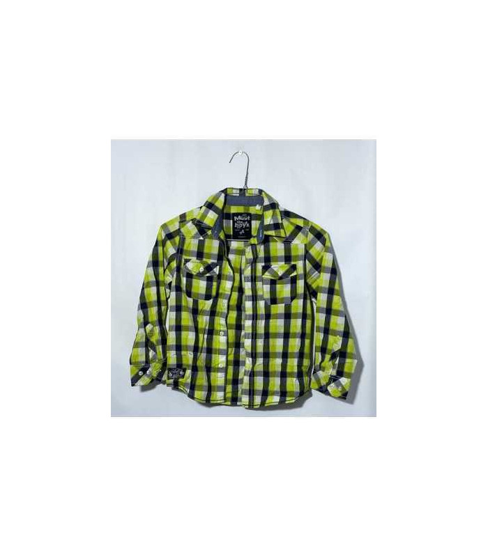 Camasa baietei in carouri cu maneca lunga C&A marimea 5 6 ani