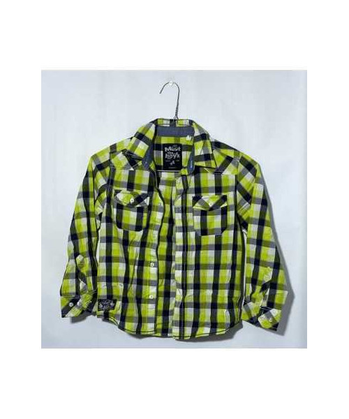 Camasa baietei in carouri cu maneca lunga C&A marimea 5 6 ani