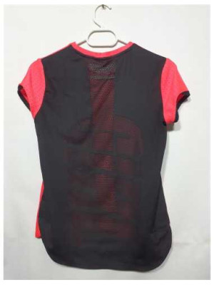 Tricou sport pentru copii culoare roz si negru 2