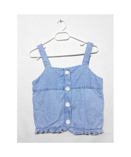 Top cu nasturi decorativi pentru fetite Zara Kids