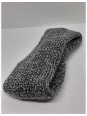 Bentita dama tricotata culoare gri 2