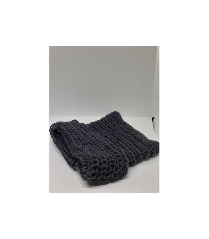 Fular dama circular culoare gri