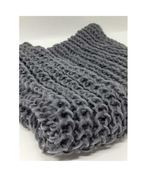 Fular dama circular culoare gri