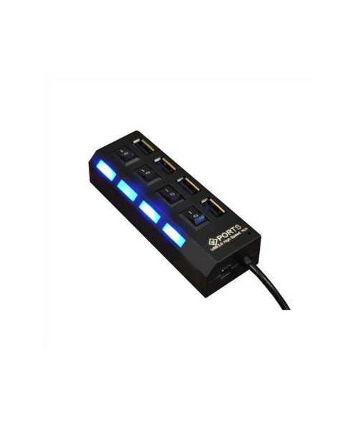 Distribuitor Hub 4 porturi USB 2.0 cu LED control