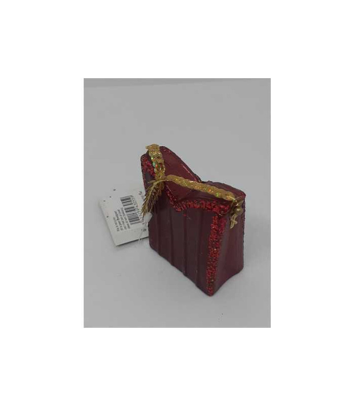 Decoratiune pentru Craciun gentuta cu sclipici