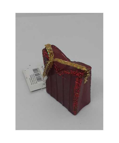 Decoratiune pentru Craciun gentuta cu sclipici