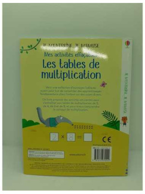 Carte in limba franceza les tables de multiplication 2