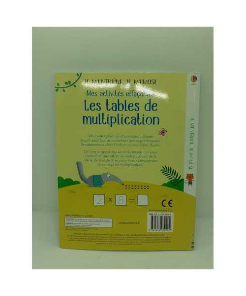 Carte in limba franceza les tables de multiplication